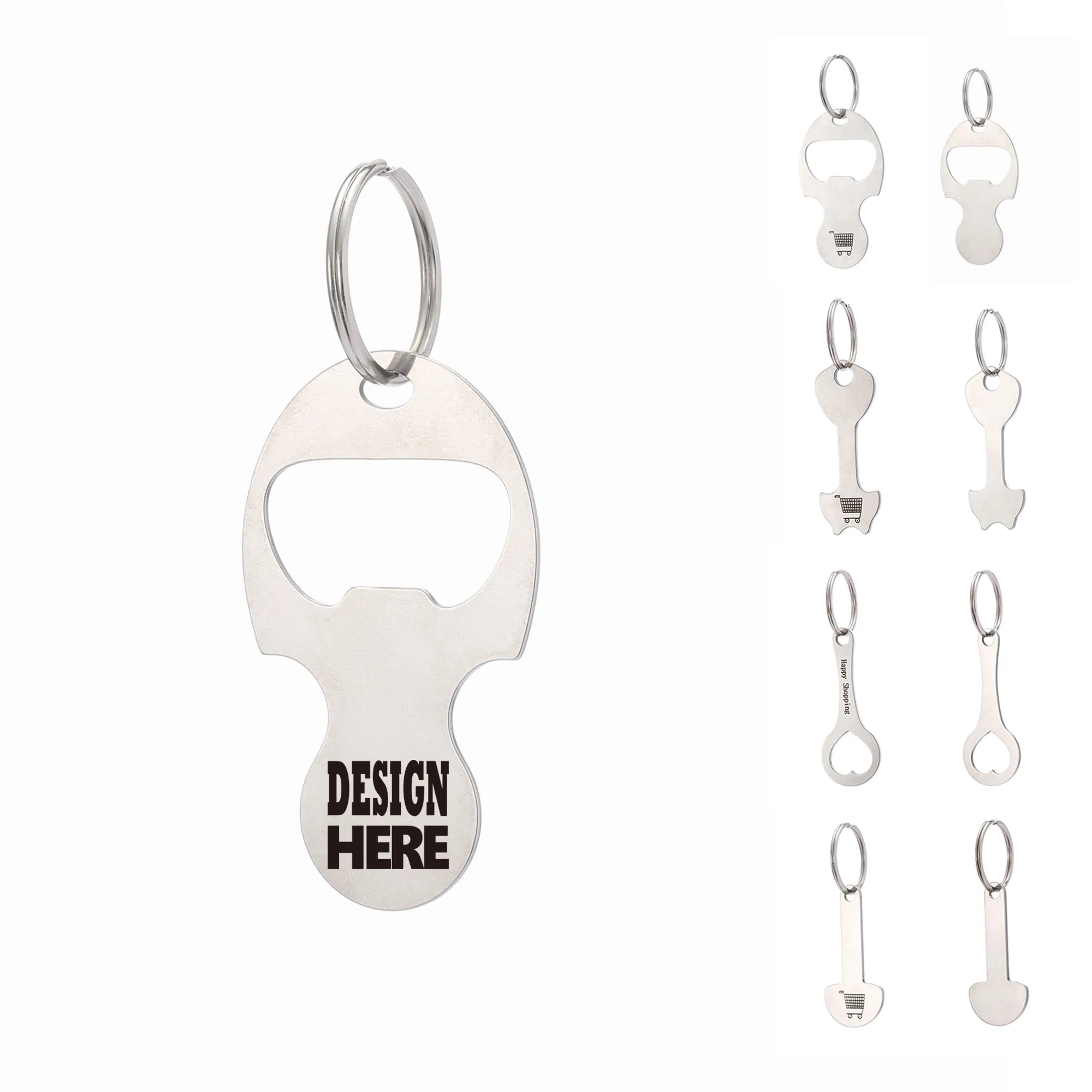 Durable Stainless Steel Cart Key Holder Tag