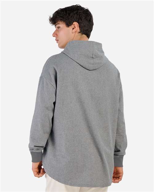 Unisex Flannel Hooded Pullover - BU5301, custom hoodie or sweatshirt with logo imprint 6
