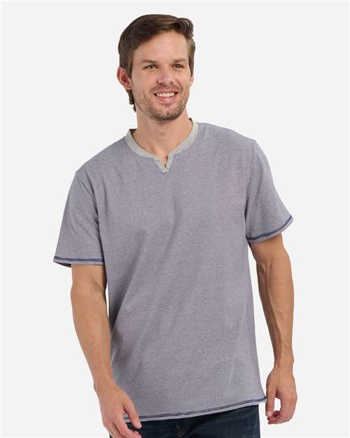 Men's Striped V-Notch T-Shirt - BM2401 1
