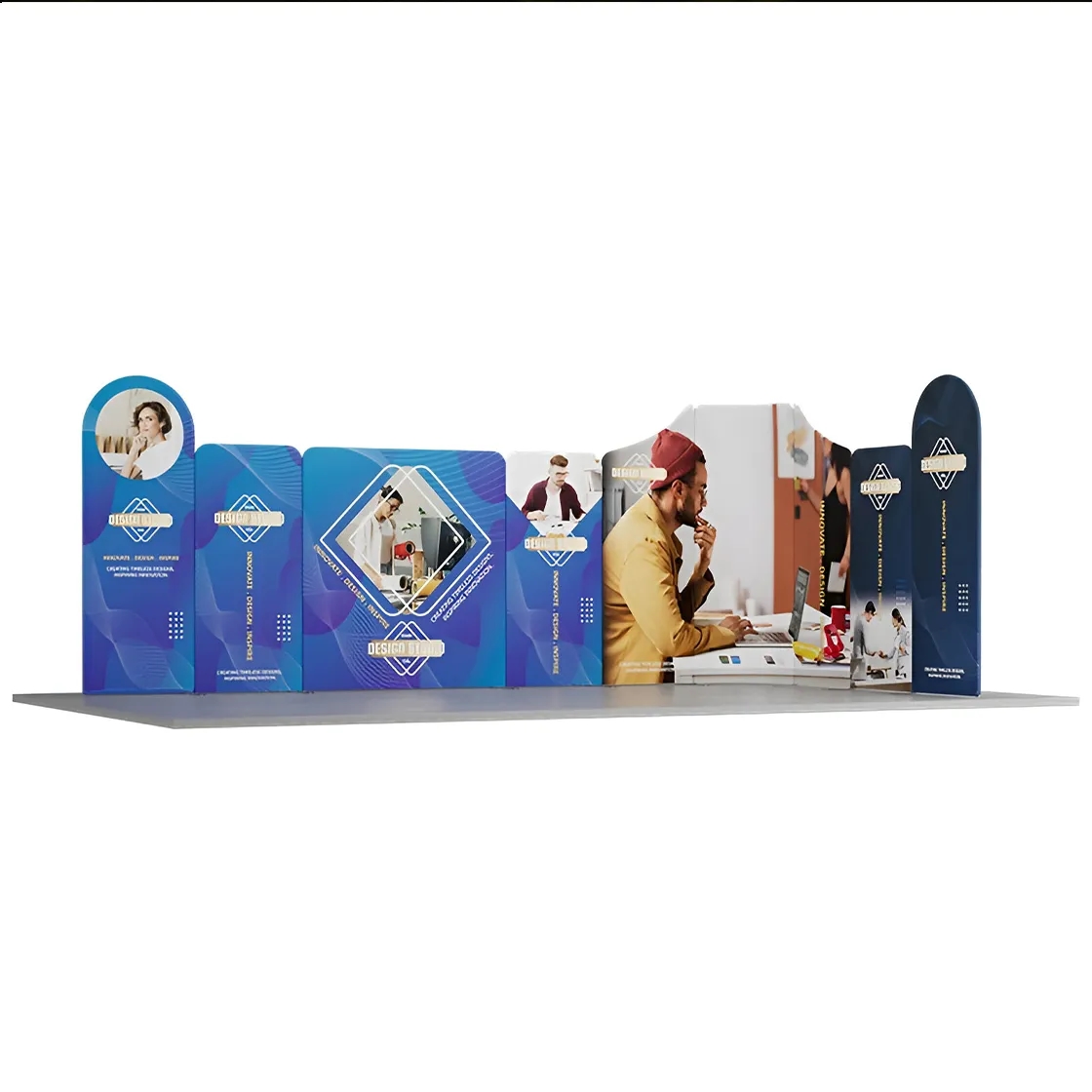 20ft Magnetic Modular Fabric Displays - L Shape 5