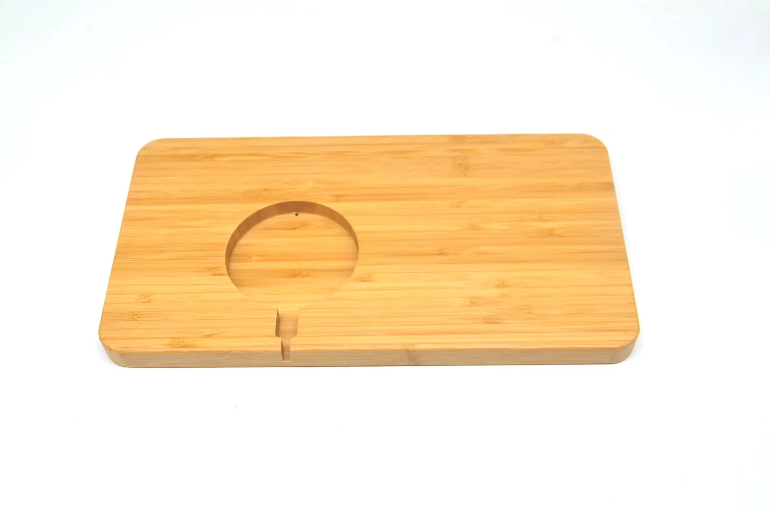 Bamboo Wireless Charging Custom Desktop Organizer 4