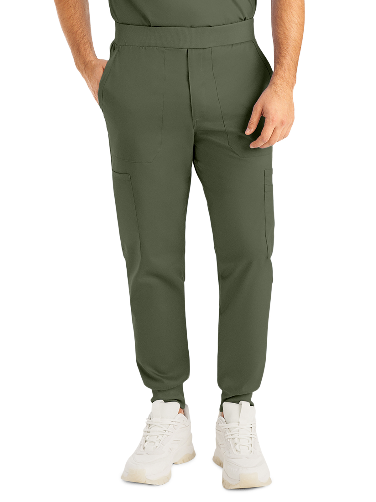 Landau - ProFlex - Men's Seven-Pocket Mid-Rise Rib-Knit Elastic Waist Jogger Pant 4