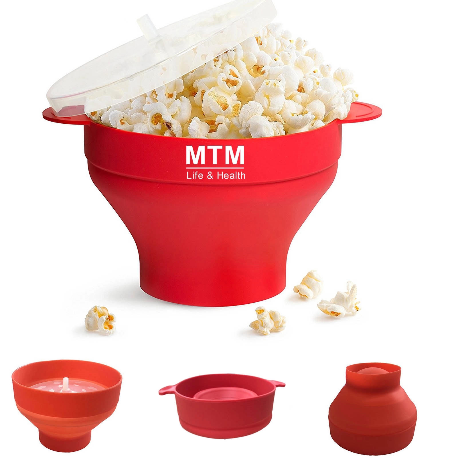 Microwave Silicone Personal Popcorn Popper Maker 2