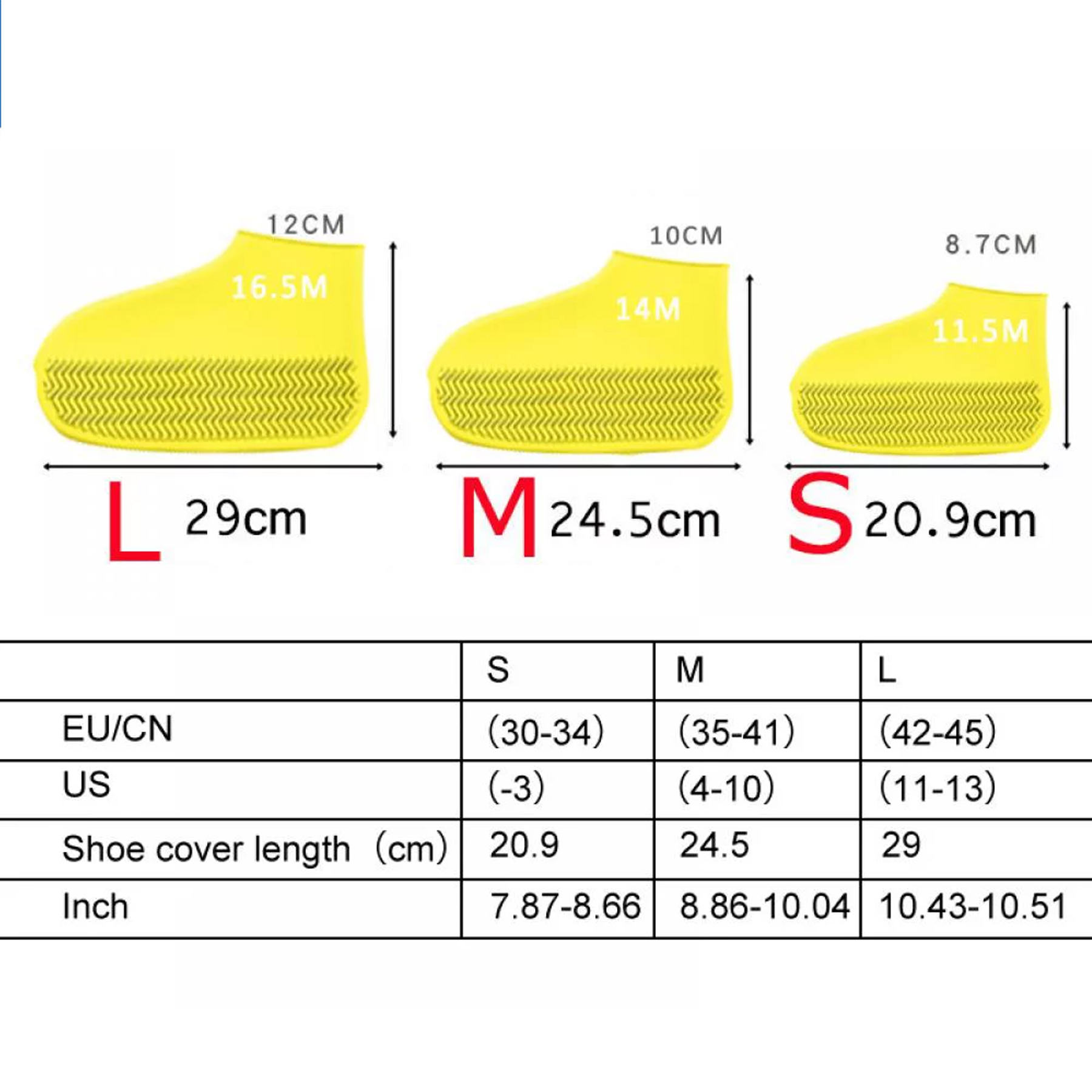 Silicone waterproof shoe covers 3
