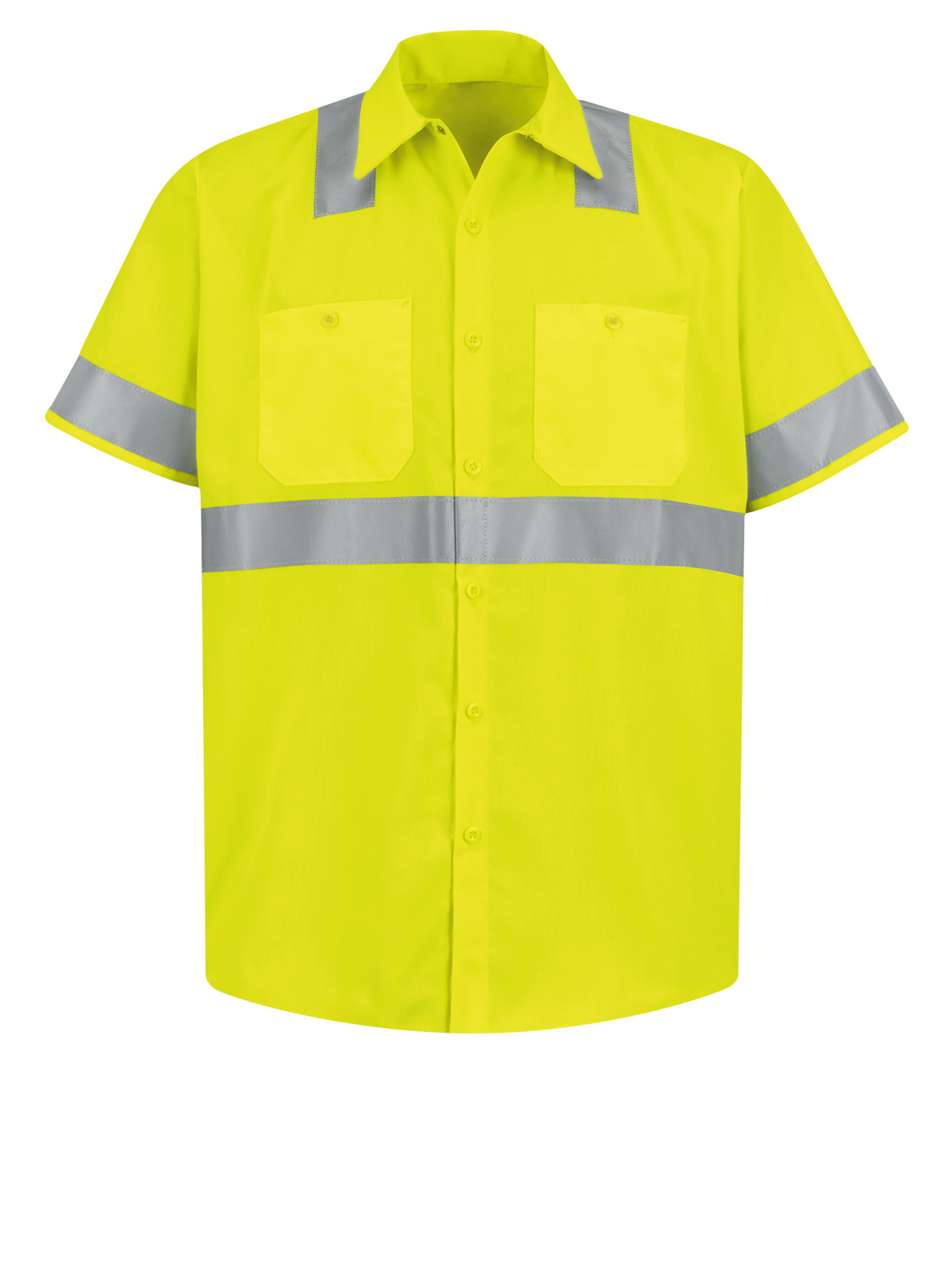 Red Kap Hi-Visibility - Men's Hi-Visibility Short Sleeve Work Shirt 1