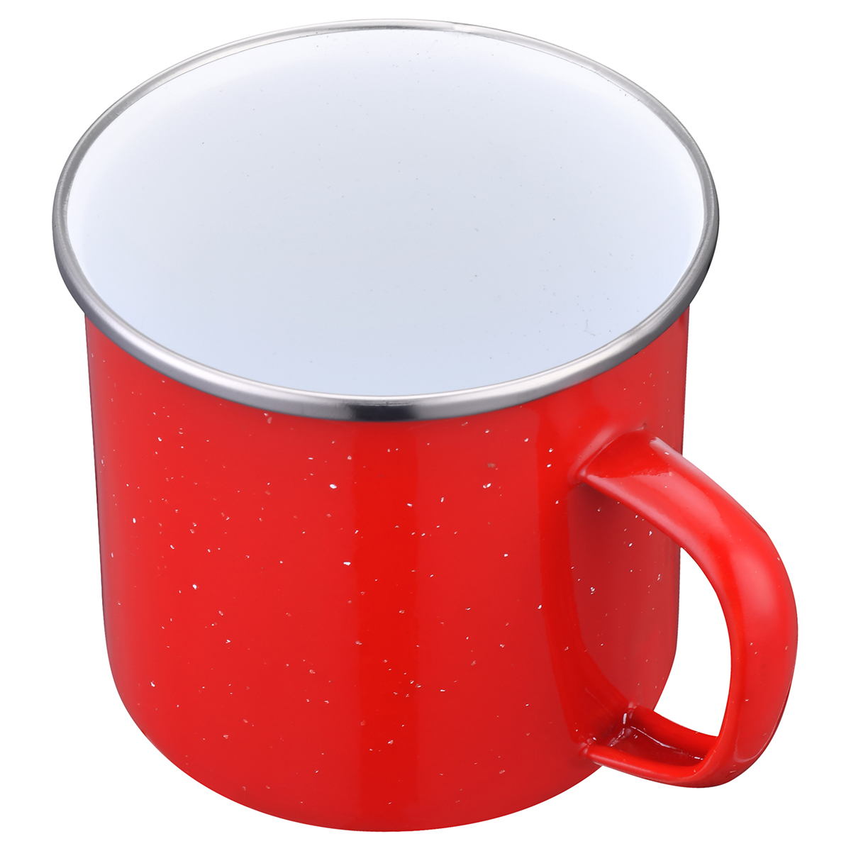 Imari 16oz Speckled Enamel Mug with Stainless Steel Rim 18