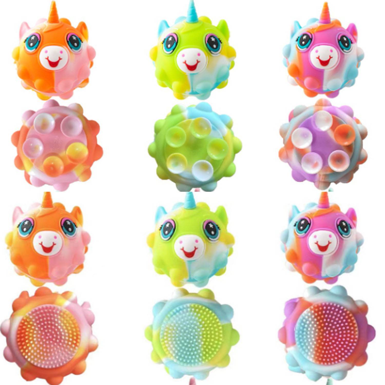 Unicorn silicone relief balls decompression toy 6