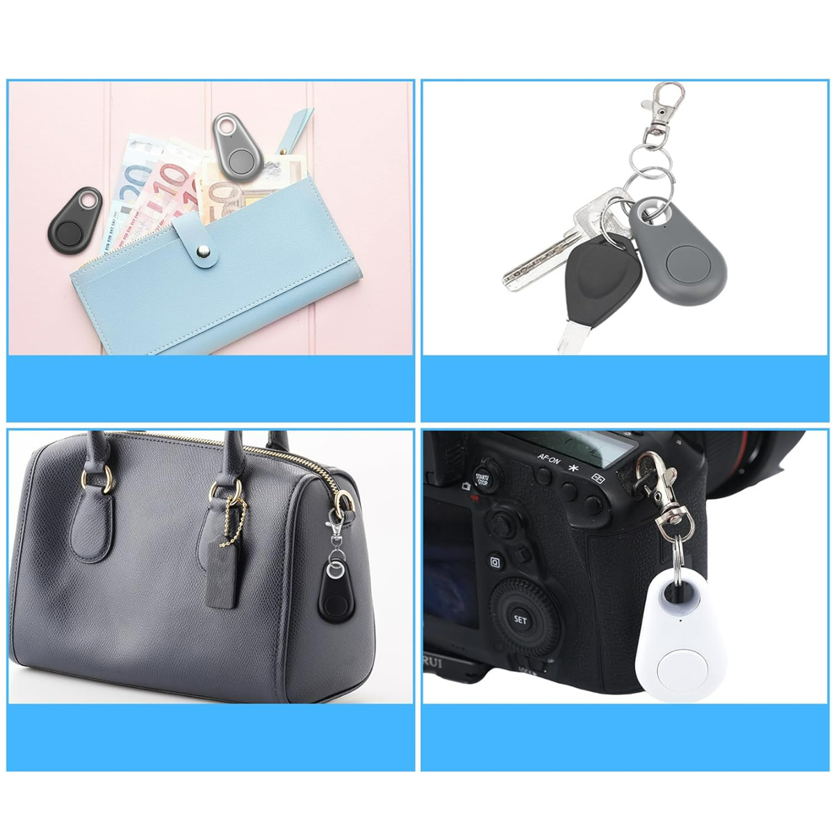 Bluetooth Smart Tracker Tag with Keychain Hole 2