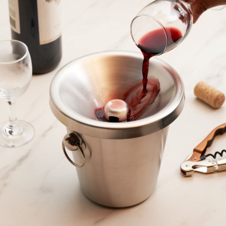 True® Savor Stainless Steel Spittoon 3