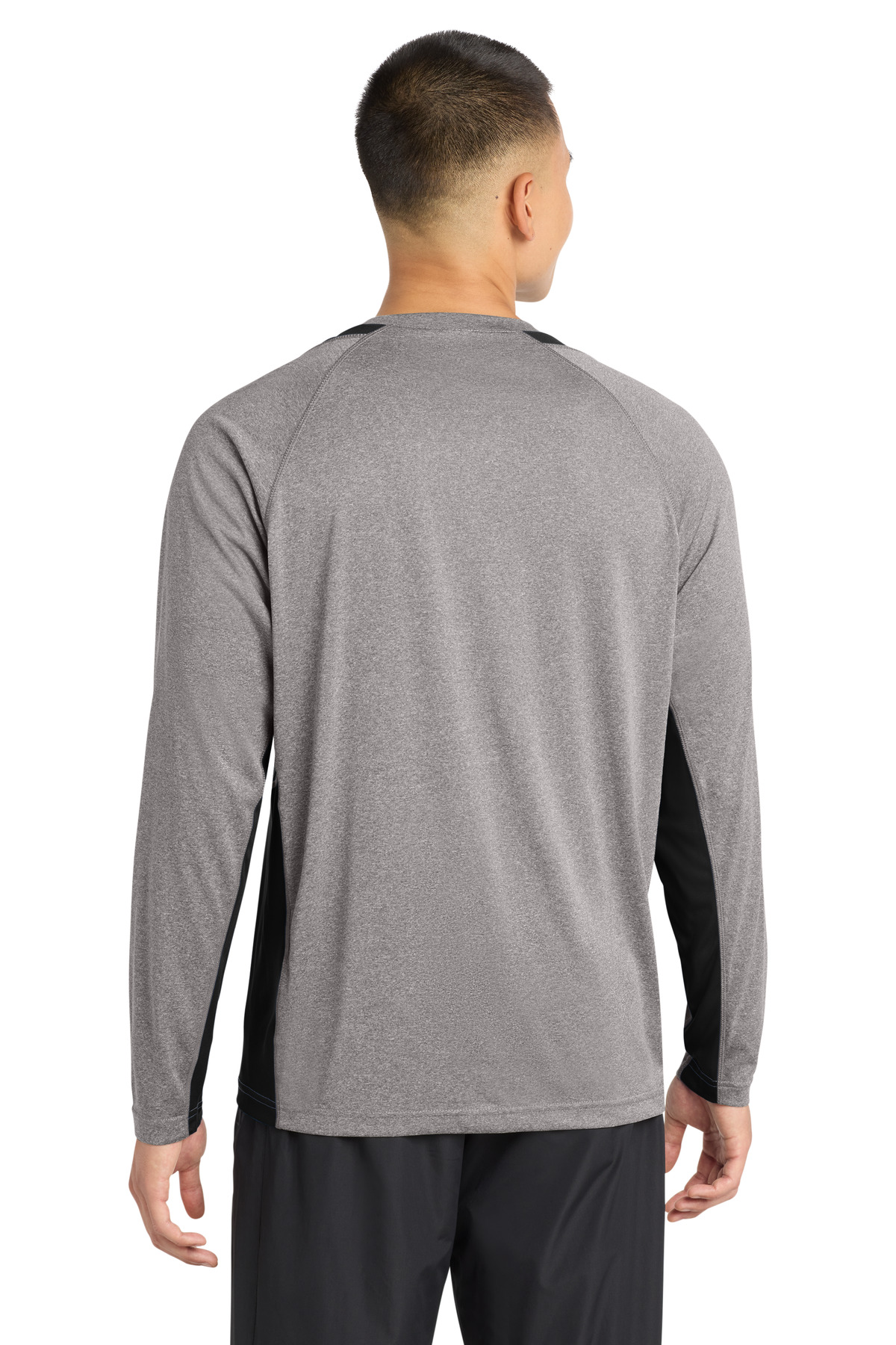 Sport-Tek Long Sleeve Heather Colorblock Contender Tee. ST361LS 26