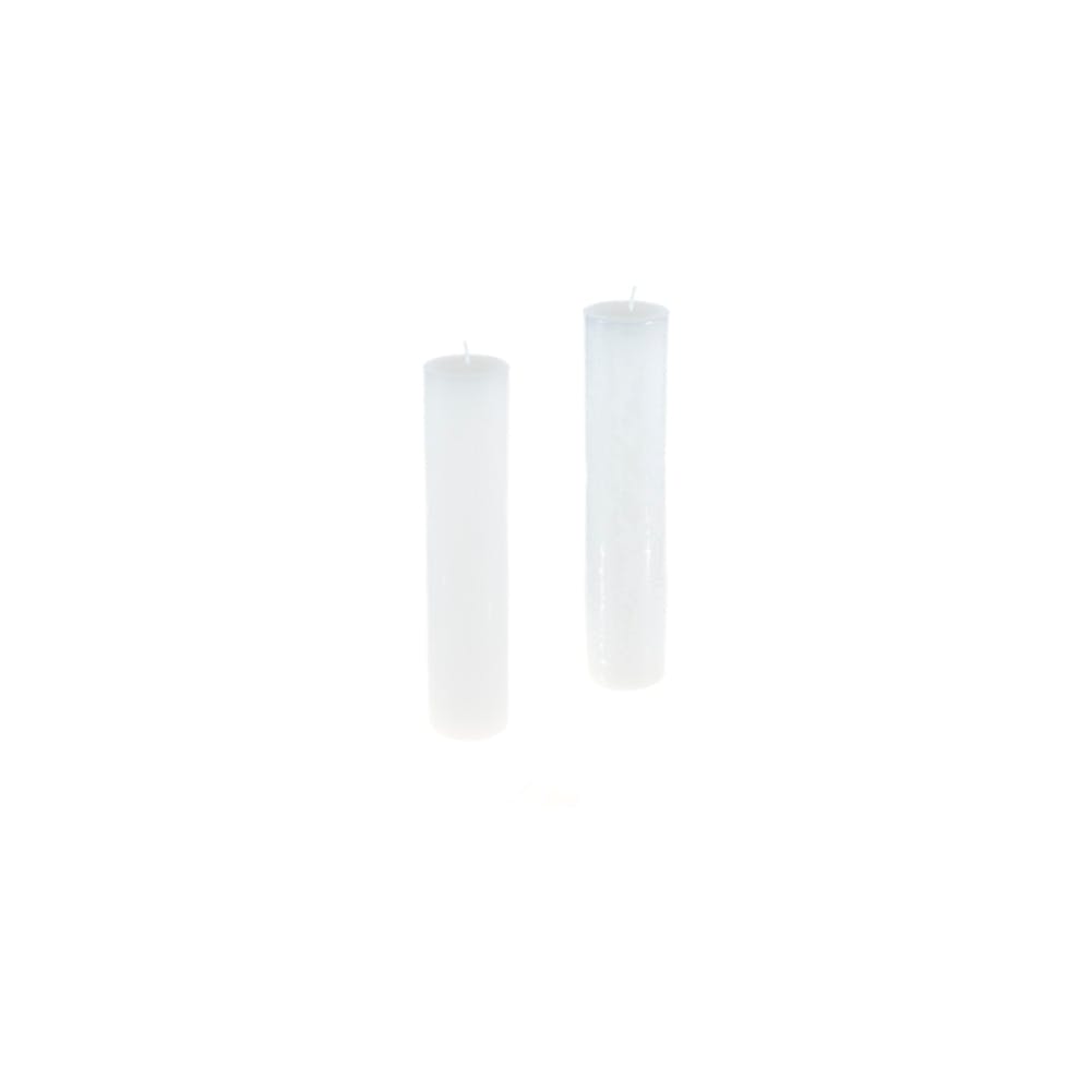 Round Pillar Candle - White Unscented 2" x 9" 2