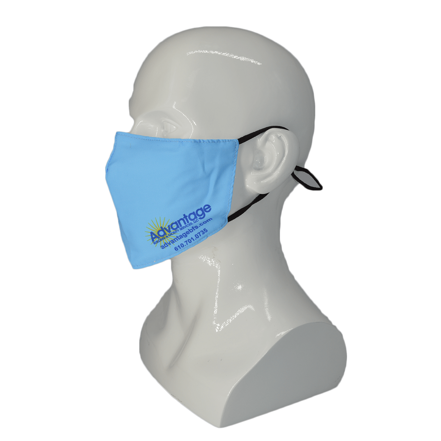 2 Layer Performance Mask w/ Nose Bridge, Adjuster Face Masks 1