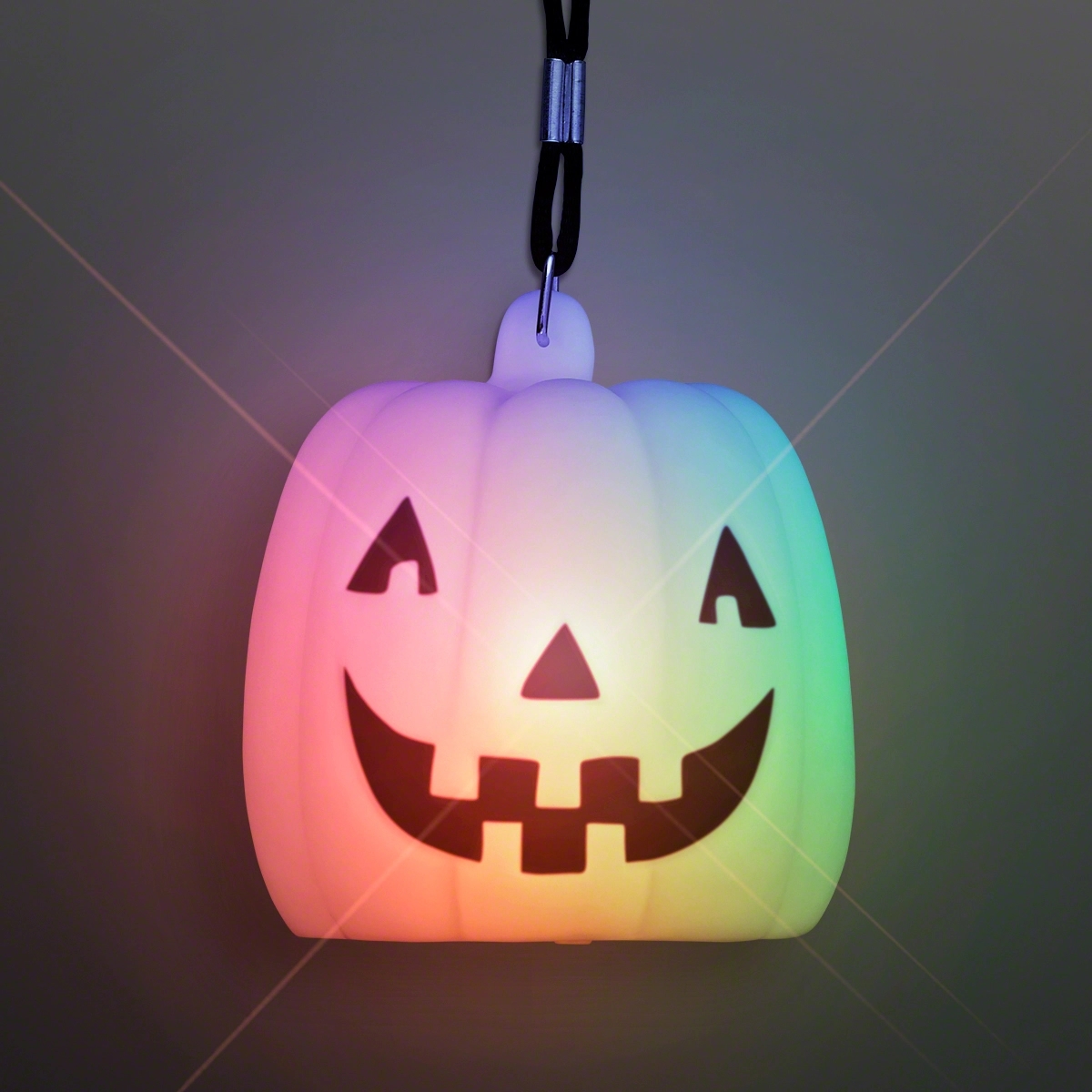 Color Change Deco Pumpkin Light Necklace 3