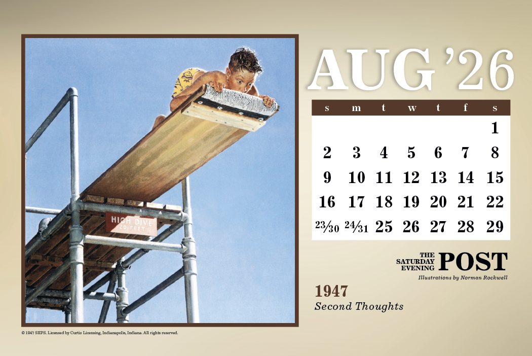 Triumph® Calendars The Saturday Evening Post Large Desk Calendar 30