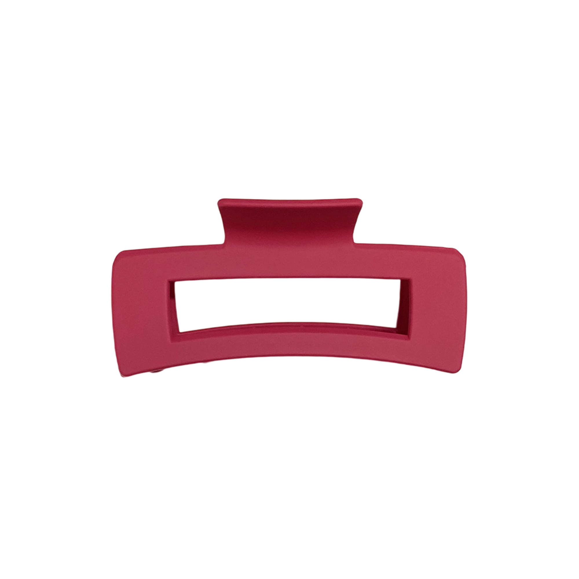 Matte Plastic Square Hair Clip With Strong Spring 3