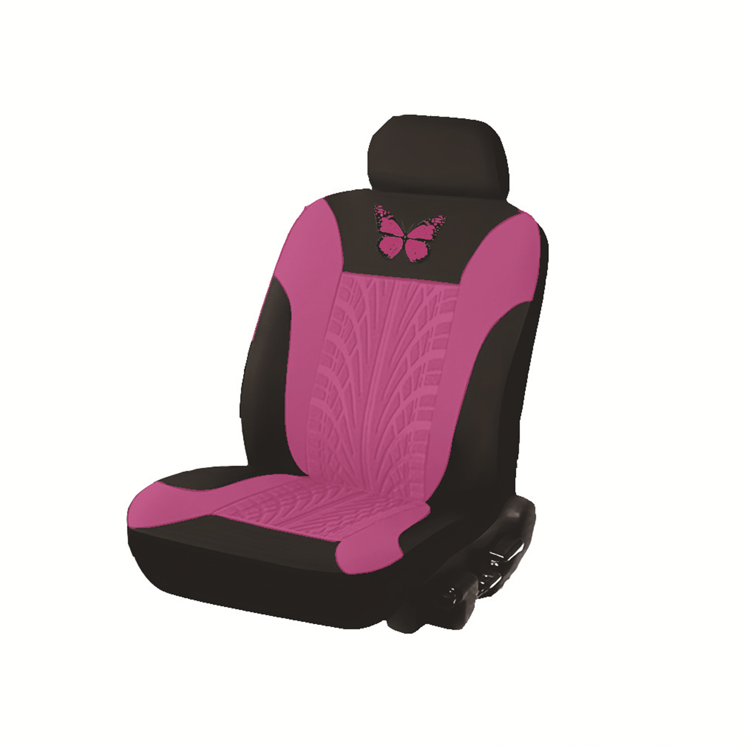 Full Set Fashion Butterfly Cloth Cushion Mat Car Seat Cover 5