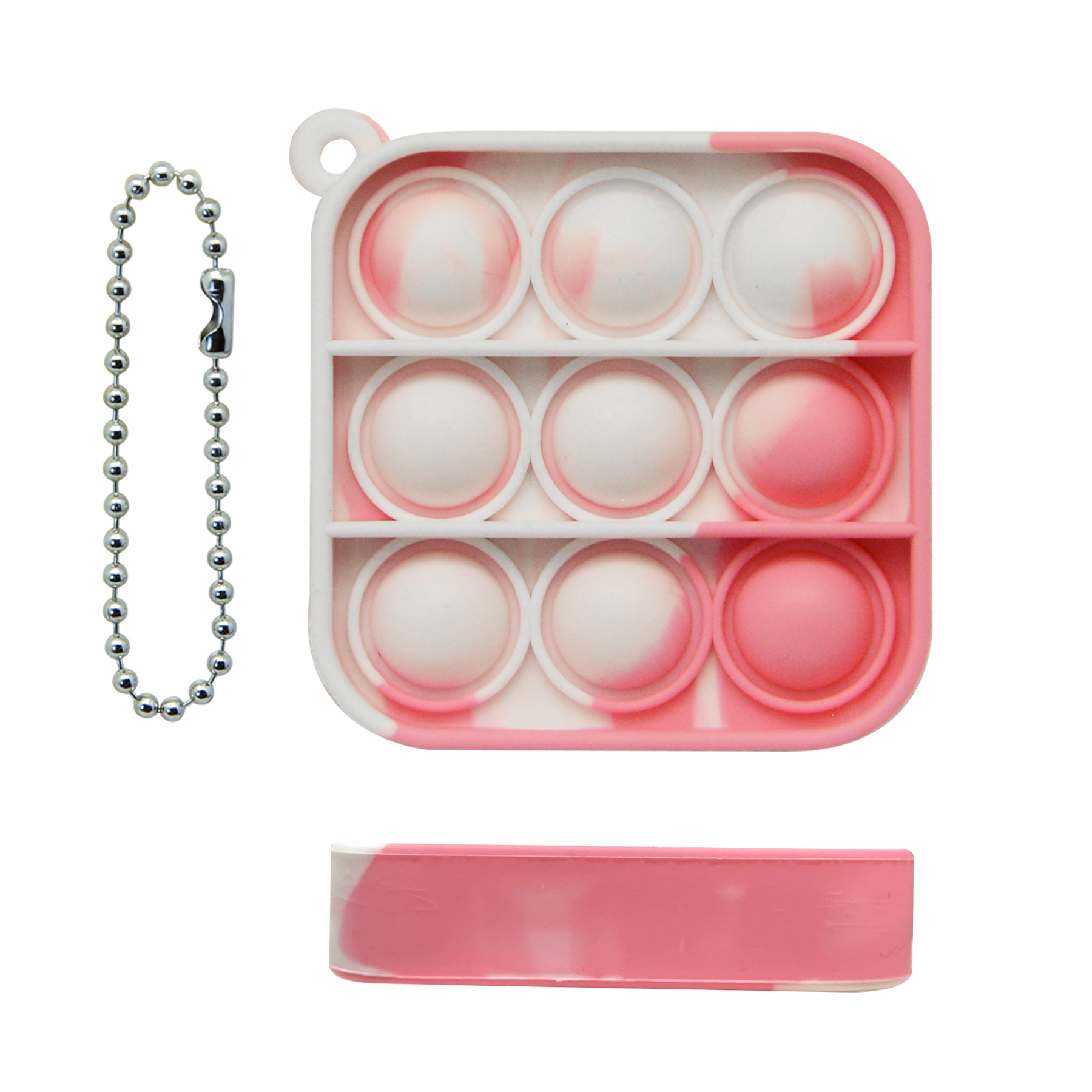 Mini Square Bubble Fidget Keychain 7