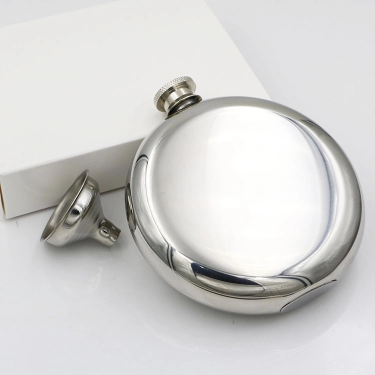 5 oz Stainless Steel Liquor Flask With Funnel, custom water bottle with logo imprint 4