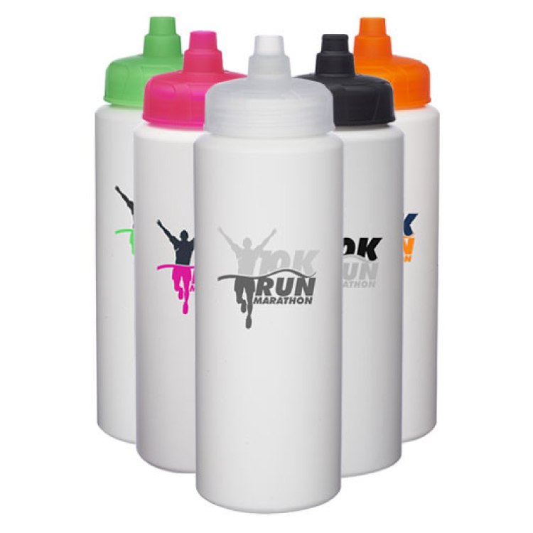 32 oz. HDPE Plastic Water Bottles with Quick Shot Lid - USA Made - BPA Free 10