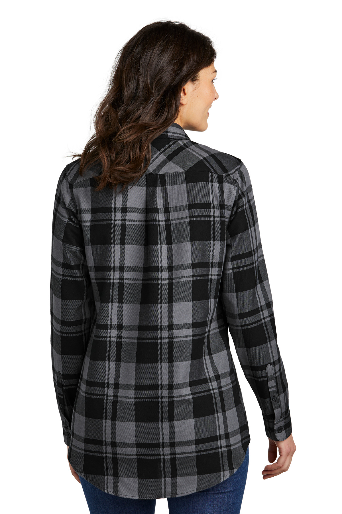 Port Authority Women's Plaid Flannel Tunic . LW668 25