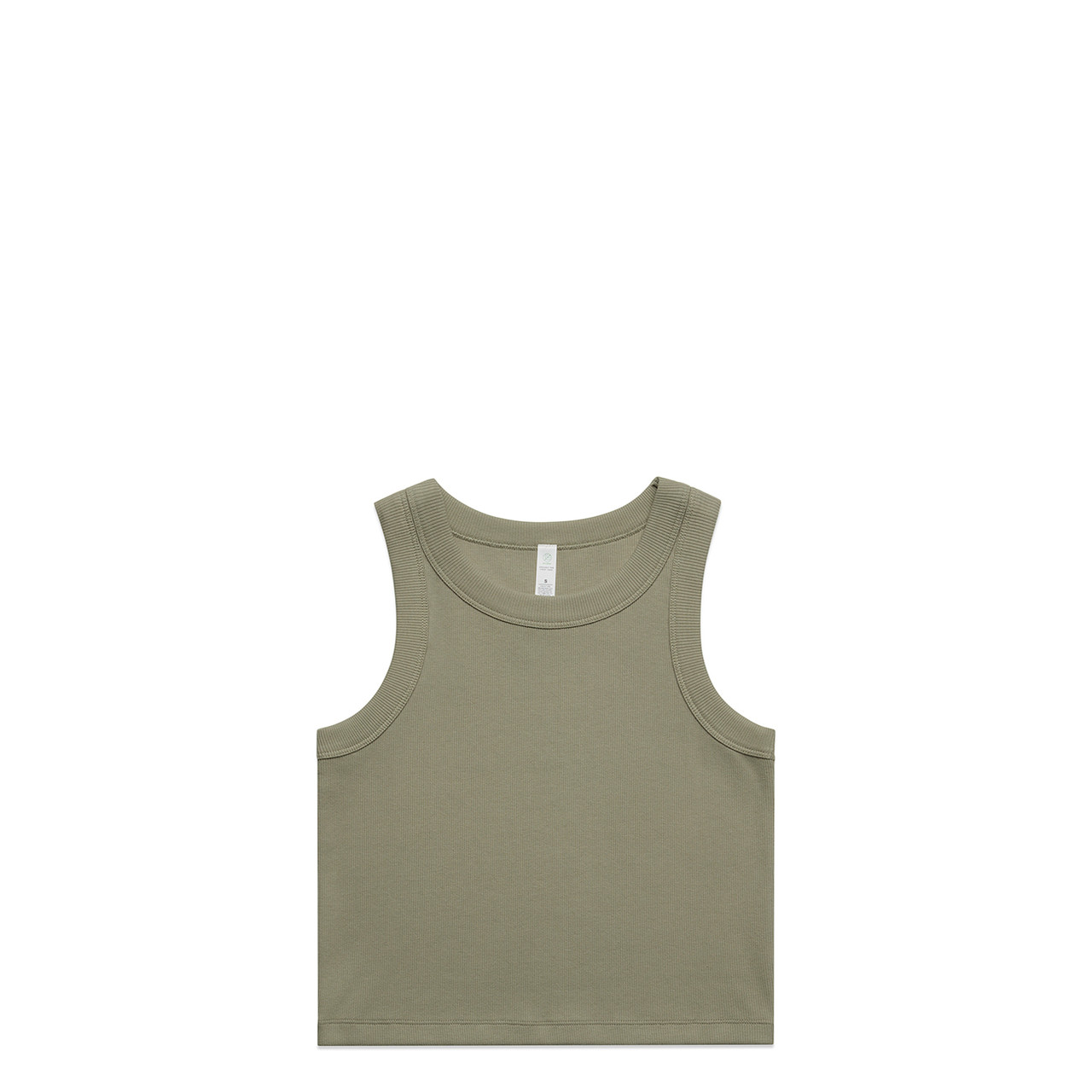 Wo's Organic Rib Crop Tank | 4064G 12