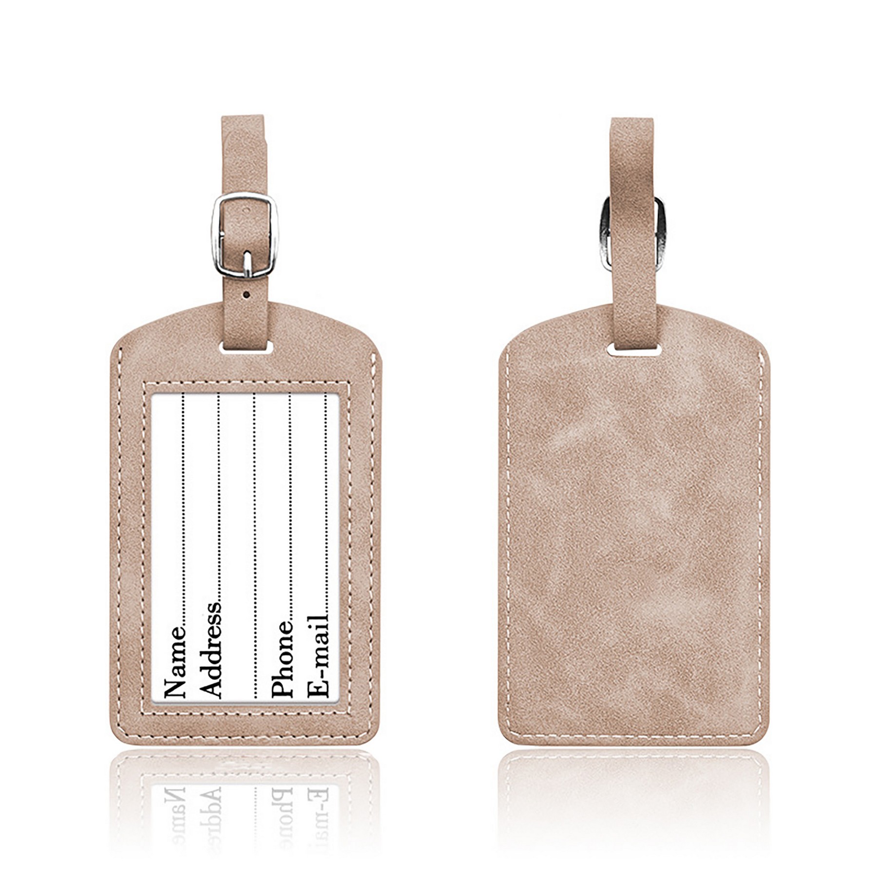 High-end Skin-friendly PU Luggage Tag 6
