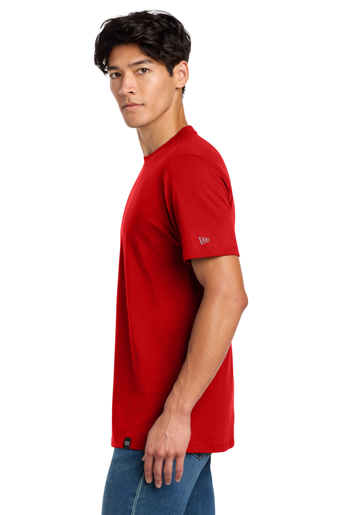 New Era Heritage Blend Crew Tee. NEA100 5