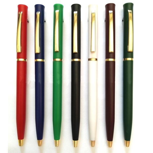 Gold Trim Twist Pen for Hotel 4