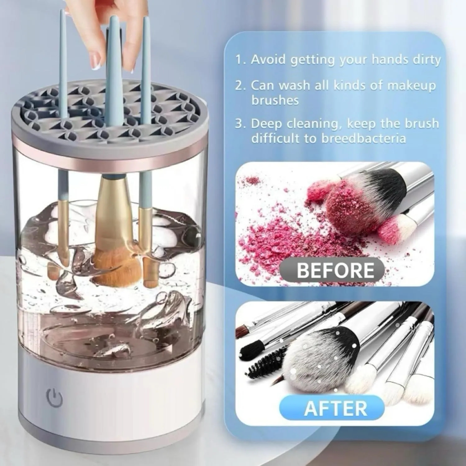 USB electric makeup brush cleaning machine 2