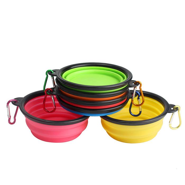 12oz Collapsible Pet Bowls w/ Carabiner 3
