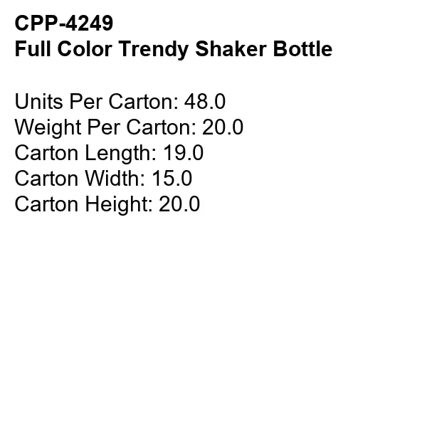 FULL COLOR TRENDY SHAKER BOTTLE 5