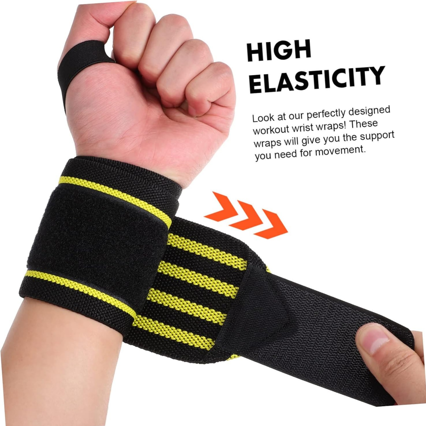 Pair of Weightlifting Wrist Wraps 1