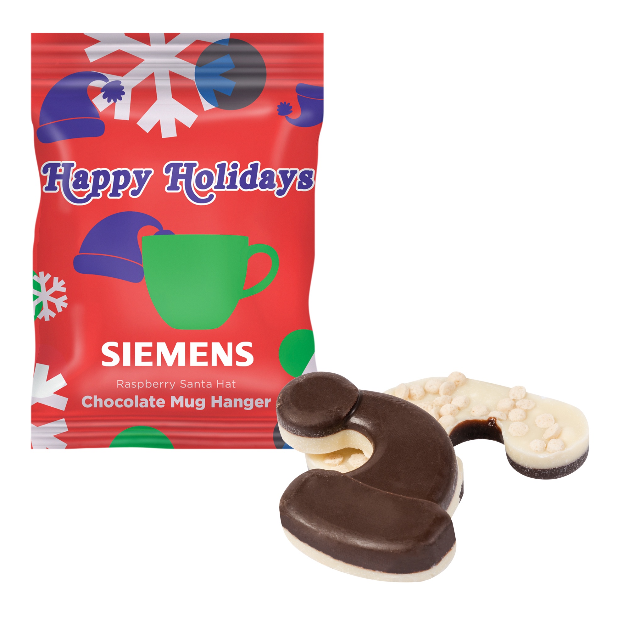 Holiday Mug Hanger- Raspberry Santa Hat 1