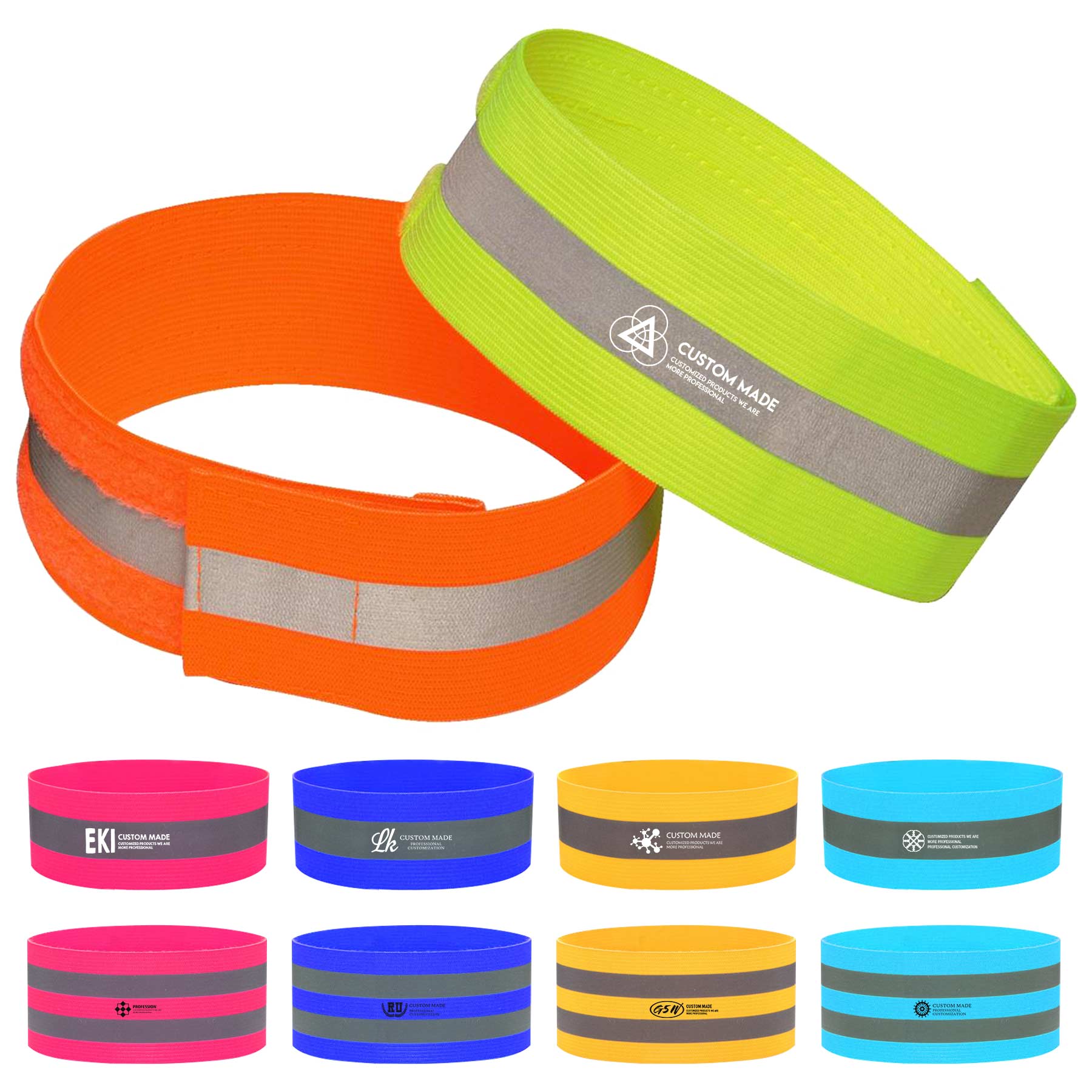 Adjustable Reflective Arm Bands for Runners 1