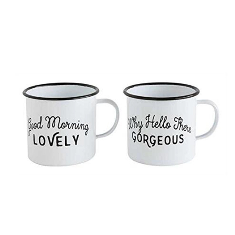 13oz Vintage Enamel Mug – Lightweight & Durable for Home Use 1
