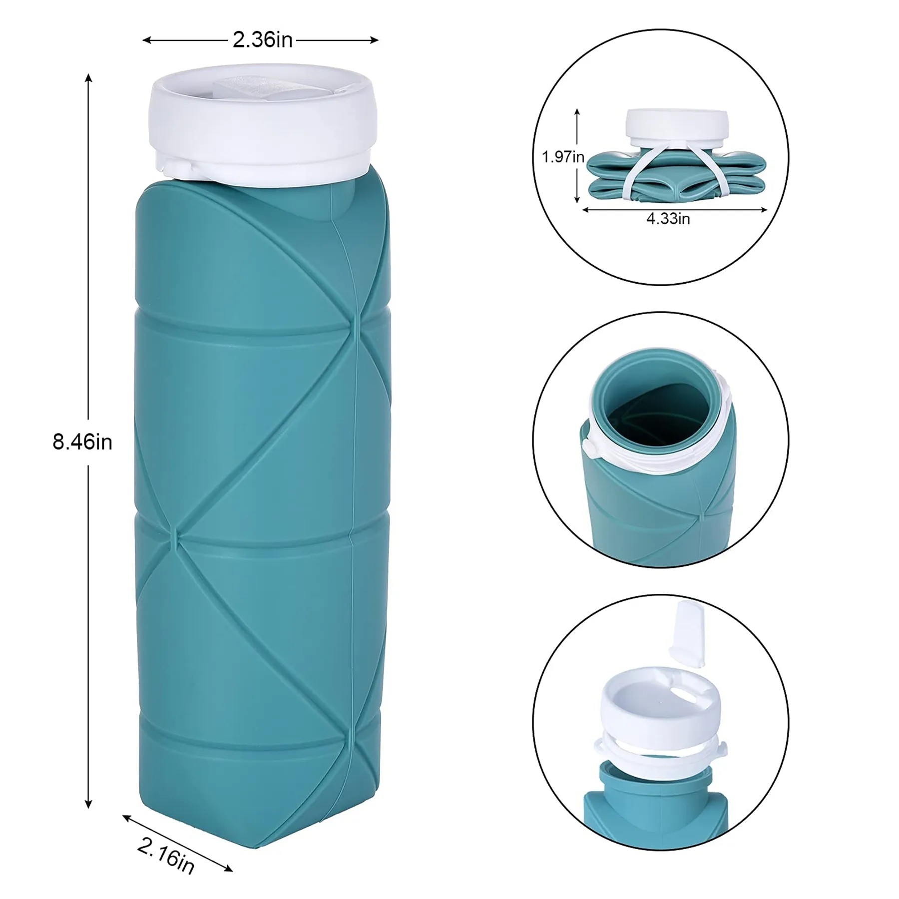 20Oz Collapsible Water Bottle 1