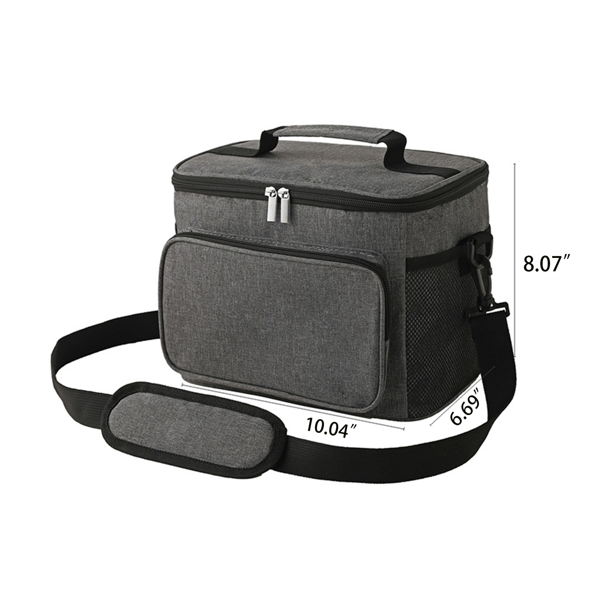 Portable Lunch Cooler with Mesh Pocket 6
