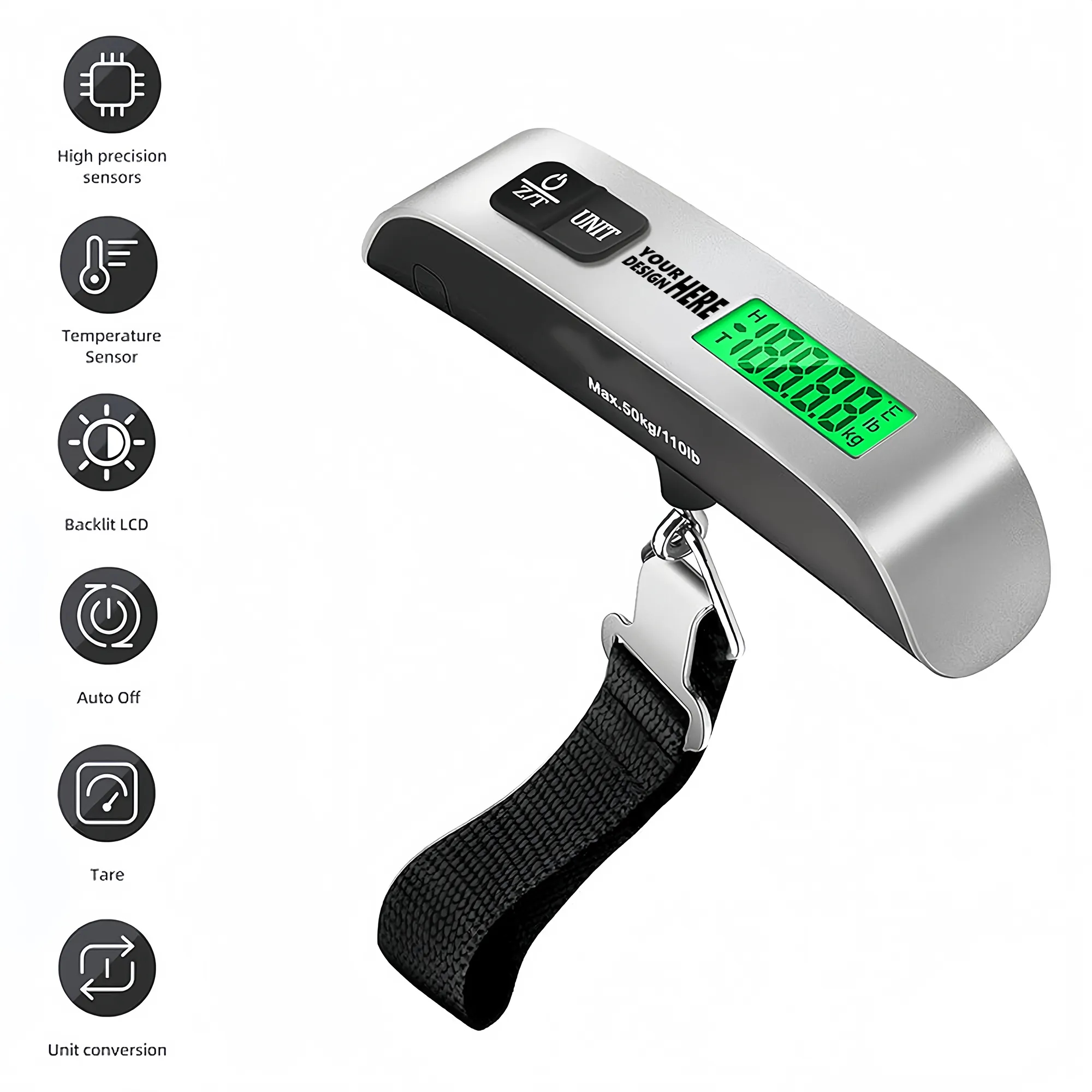 110lbs Portable Handheld Electronic Scale