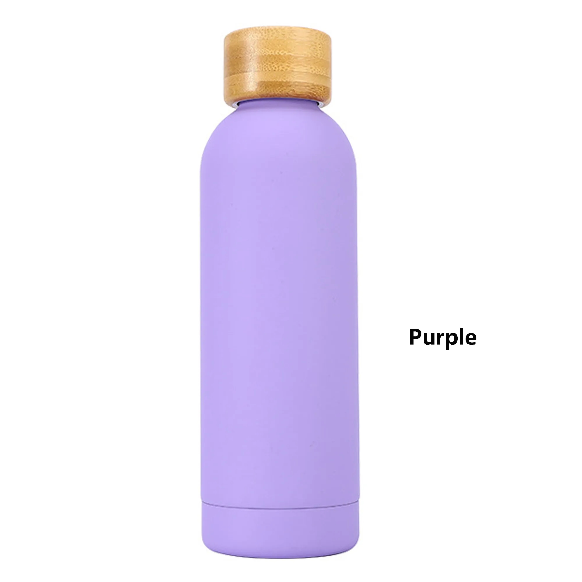 17 oz Double Wall Stainless Steel Bottle With Bamboo Lid, custom water bottle with logo imprint 14