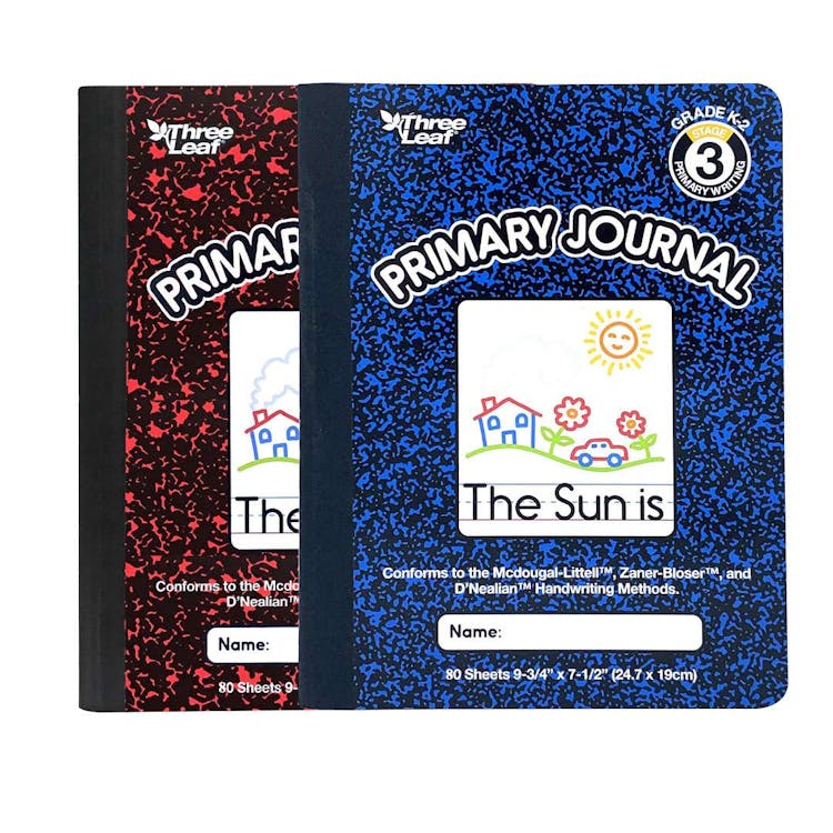 Primary Journal Composition Notebooks - 80 Sheets 2 Colors 1