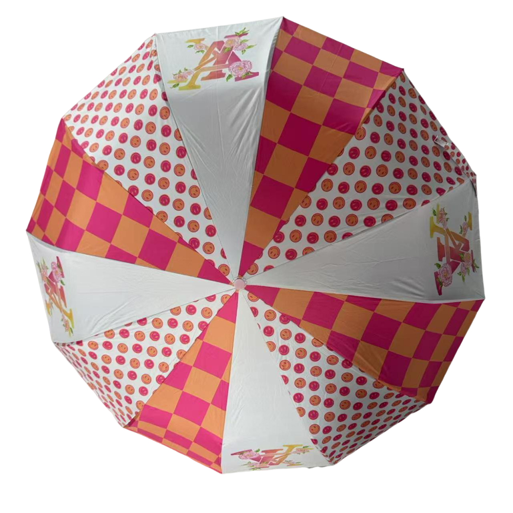 12 Double Ribs Windproof Automatic Folding Travel Umbrella 3