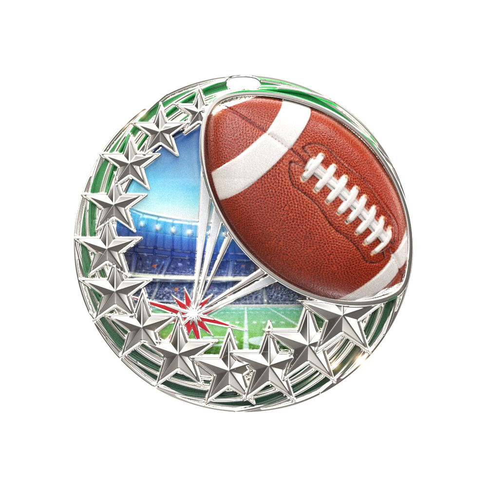 Star Blast Medal - Football 3