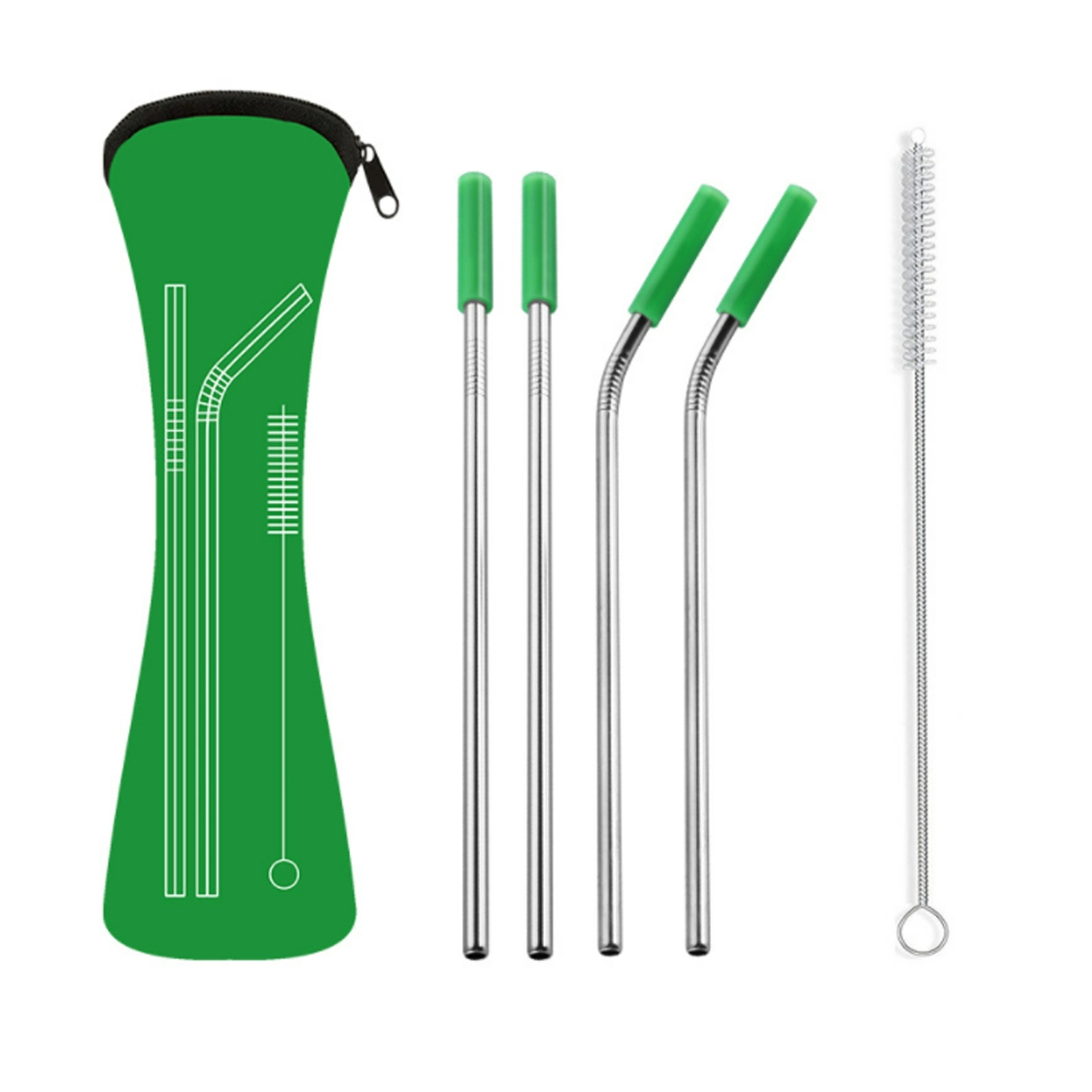 Stainless Steel Straw Set 4