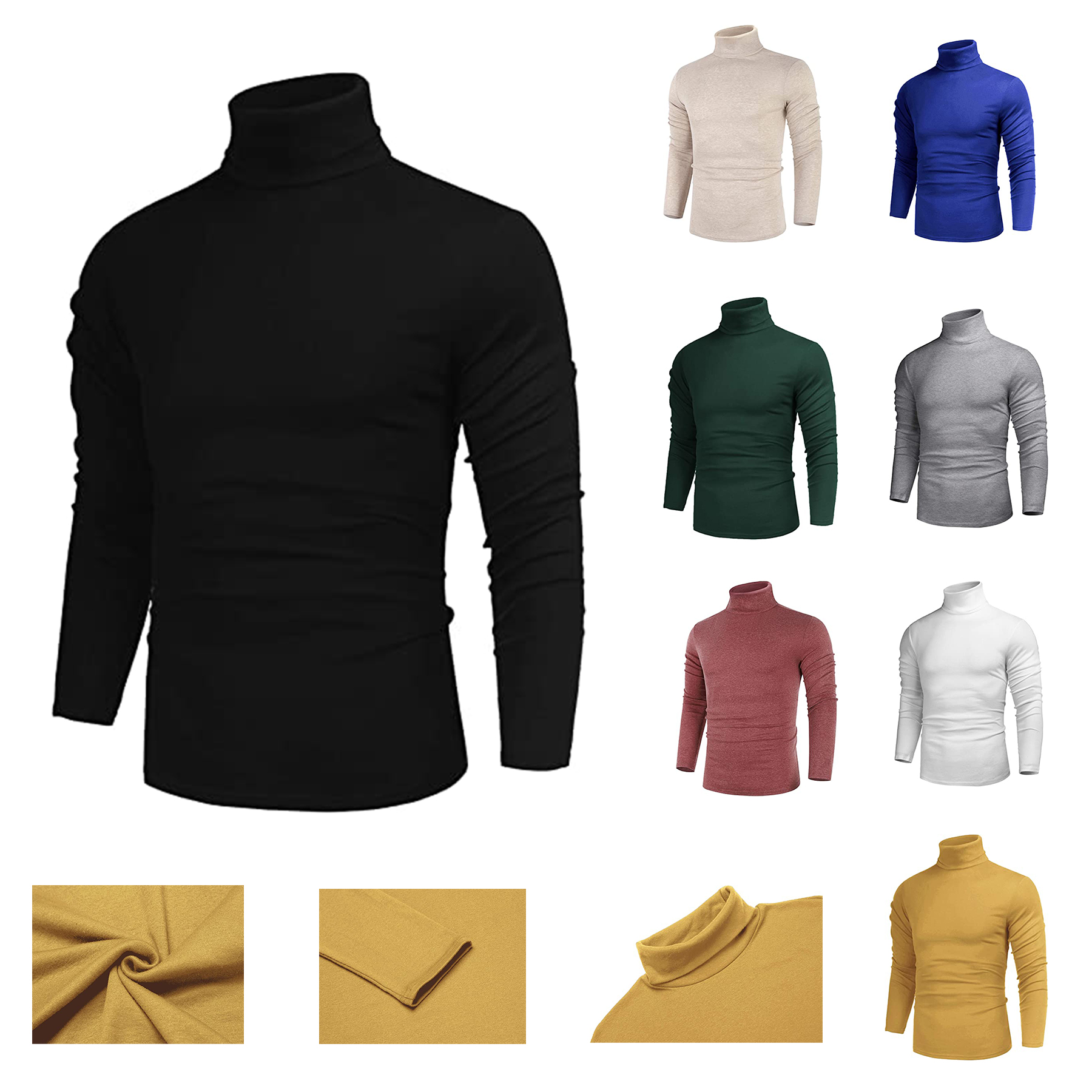 Men's Turtleneck Pullover Sweater 1