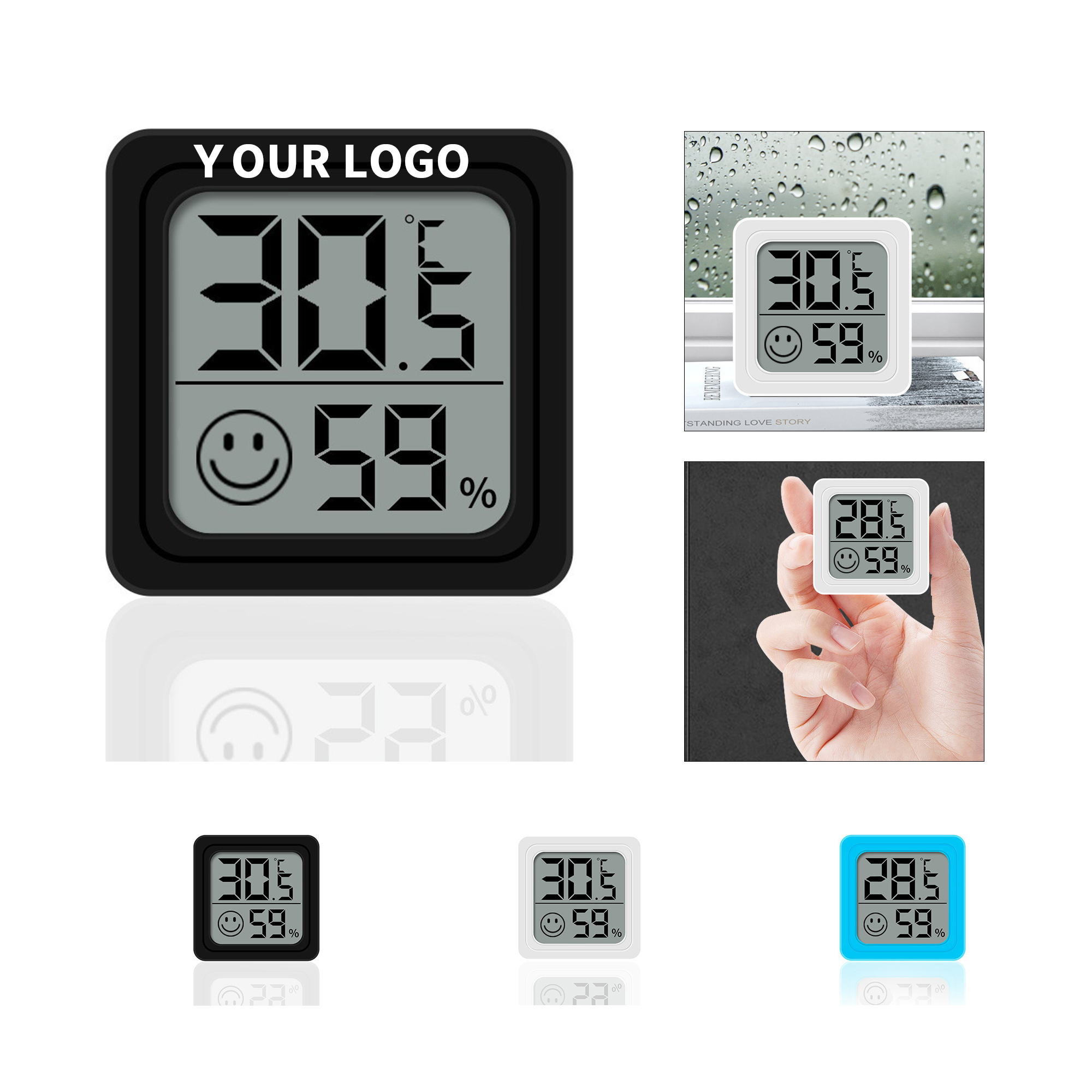 Indoor Digital Display Hygrometer Thermometer 2