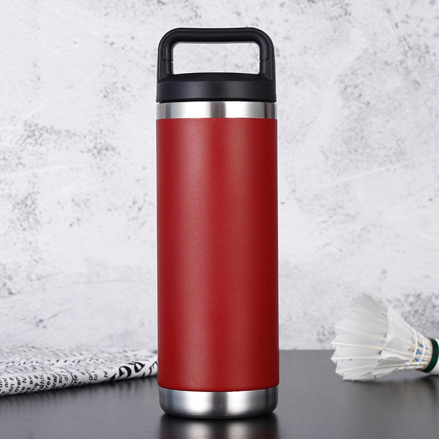 18 OZ Double Wall Vacuum Stainless Steel Mug with Laptop Lid 6