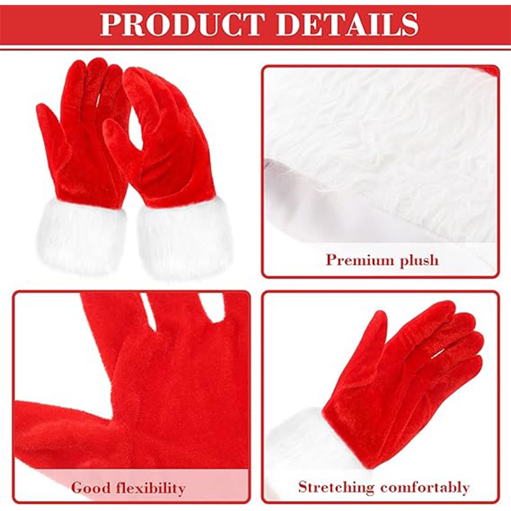 Christmas Santa Claus Gloves 6
