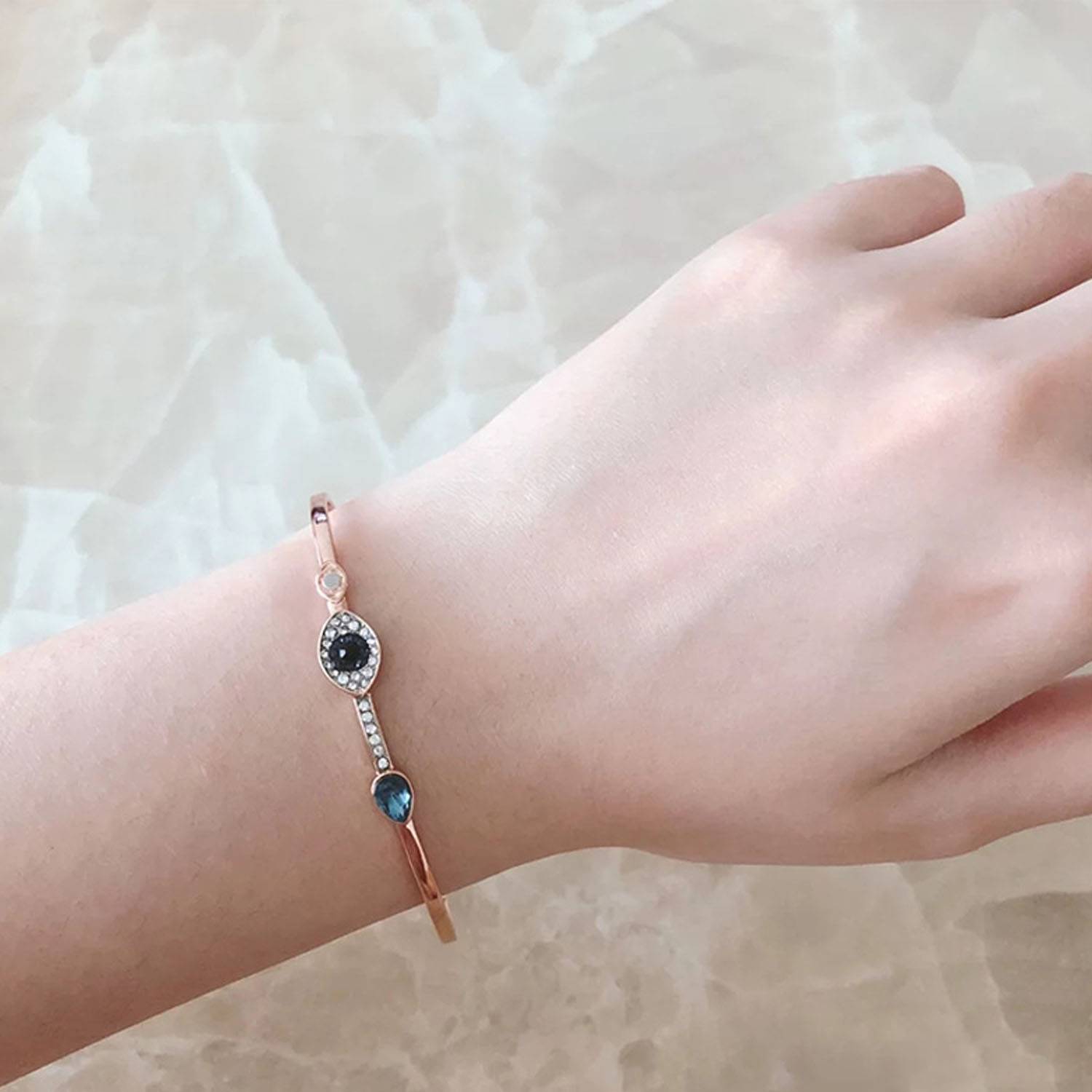 Symbolic Evil Eye Crystal Jewelry Bracelet 4