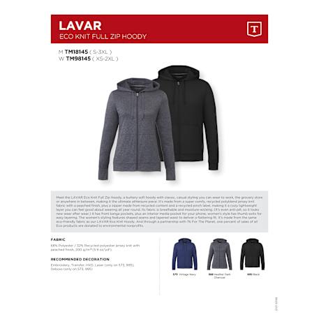 Women's LAVAR Eco Knit Full Zip Hoody 84