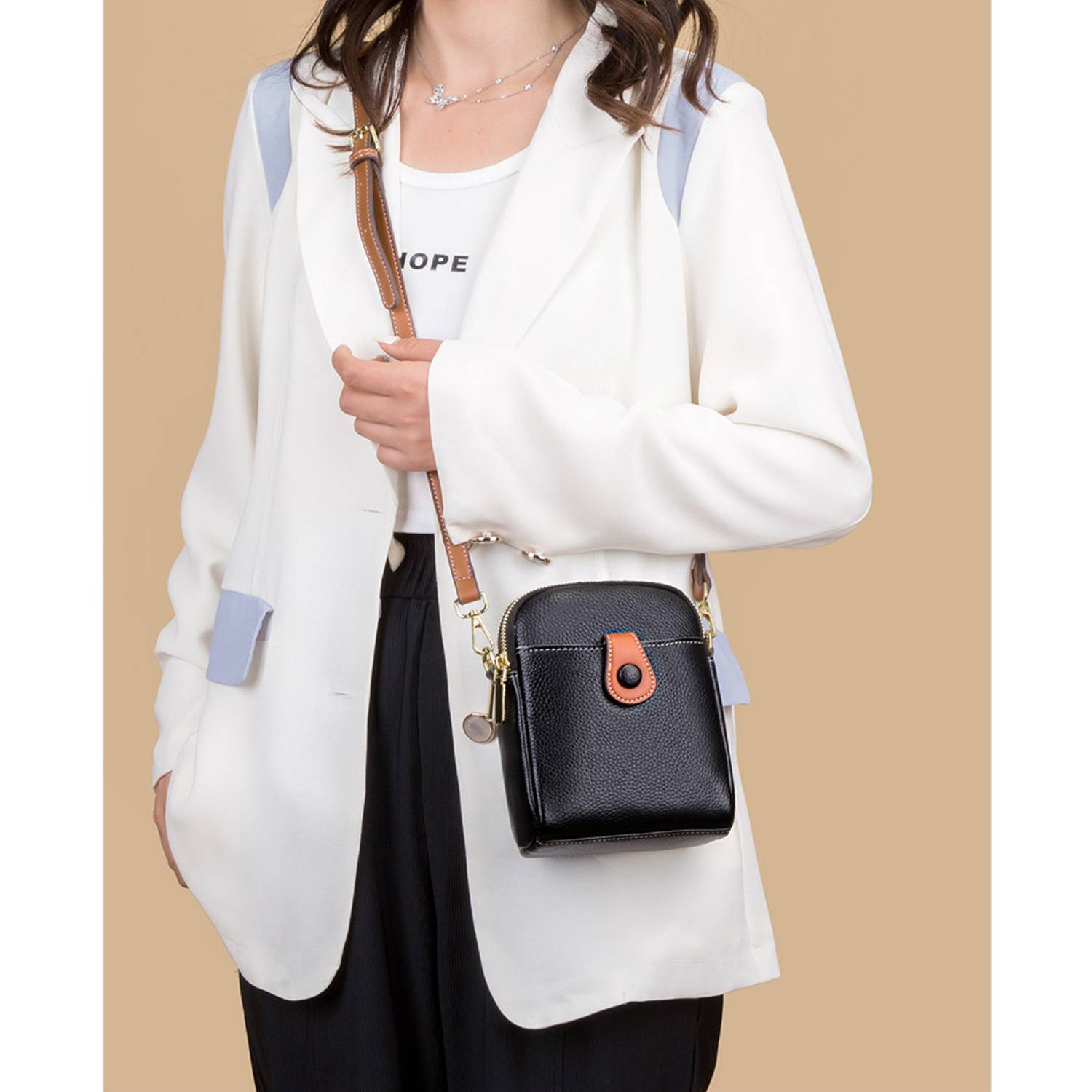 Genuine Leather Small Crossbody Cell Phone for Women Purses 4